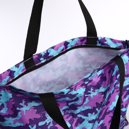 Lightning bag with a cosmetic bag, purple color-3