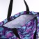 Lightning bag with a cosmetic bag, purple color