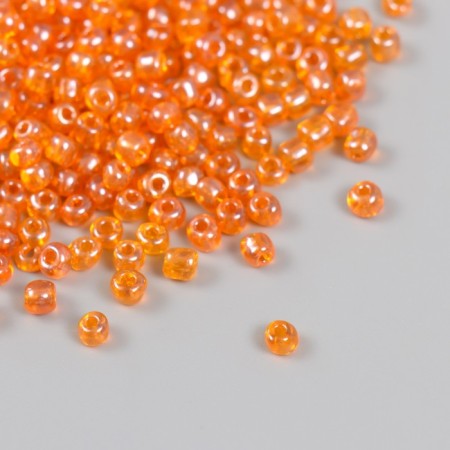 Glass beads 6/0 "orange" transparent 450 gr