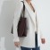 L-Craft tout bag with lightning, external pocket, burgundy color