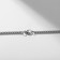 Pendant of the male "opening" bend, silver color, 69 cm