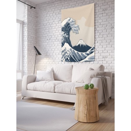 Decorative panel with photo printing "Wave", vertical, size 100x150 cm