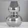 Babena table lamp E27 40W gray 21x21x33cm Risalux