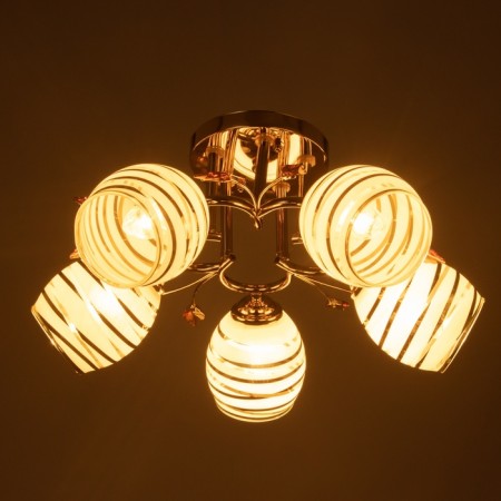 Bet chandelier 5x40W E27 Gold Model: 2612365-2
