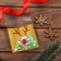 BOPP package with sticky tape, "Happy Christmas", 10 x 10+3cm