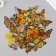 Stickers for creativity PLC PVC "Amber butterflies" set 40 pcs 9x10.5 cm