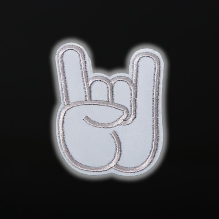 Reflective thermonacle “horns”, 7 × 5 cm, gray color-2