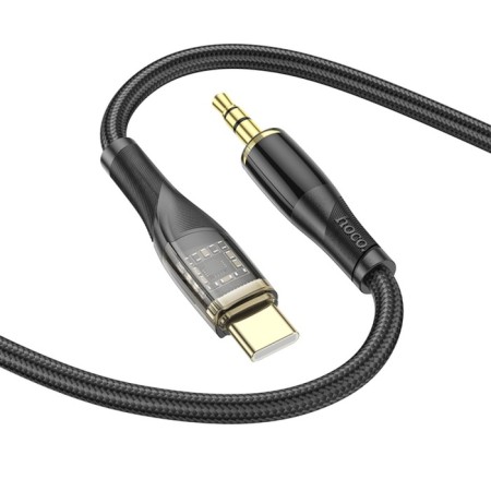 Hoco UPA25, Jack 3.5 mm (M) - Type -C, transparent, black-2