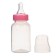 A bottle for feeding, a classic throat, 150 ml., From 0 months, cylinder, pink color