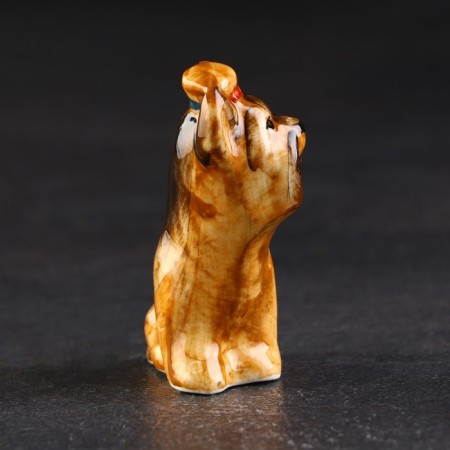 Porcelain figurine "Yorkshire Terrier", 6x4x3 cm-3