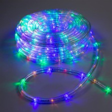 Luazon Lighting 10 mm light cord, IP65, 20 m, 24 LED/m, 220 V, 8 modes, glow of multi