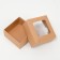 The box is folding, the lid is, with the window, craft, 8 x 8 x 4 cm