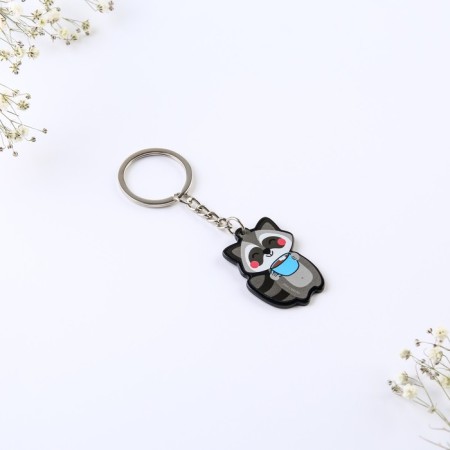 Key keychain “My love is only for you”, acrylic, 13.3 x 8-5