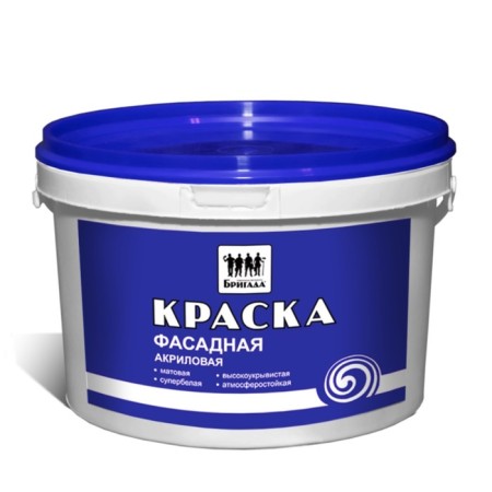 Facade paint "Brigade" White, matte 14kg