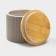 Ceramic can for bulk products "Smoke", 12 × 10 cm, color gray color