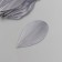 Decorative goose feature "gray" in the shape of a sheet set 40 pcs h = 5-7 cm