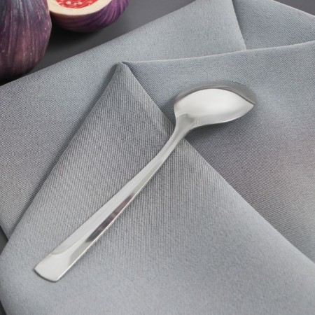 Spoon Tea shade "Maya", length 13.4 cm, thickness 1.2 mm, silver color-2