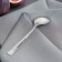 Spoon Tea shade "Maya", length 13.4 cm, thickness 1.2 mm, silver color