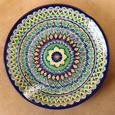 Largan Rishtan ceramics "Patterns", 42 cm, blue, mix-1