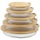 Baking Smart Solutions baking, glass, bamboo cover cover, 3.2 l