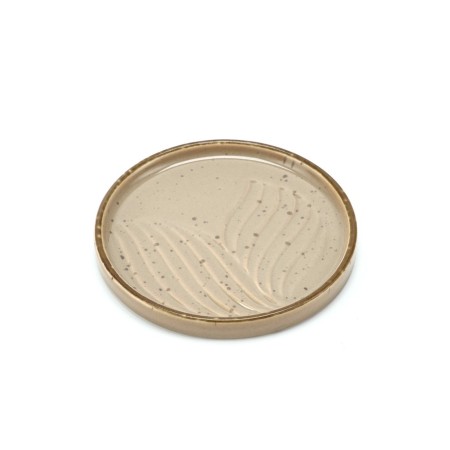 Tea couple Dolce Ceramo. "Sandy shore", 2 items: mug 200 ml, saucer d = 10 cm-2