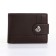 Male purse on a magnet, brown color