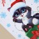 Vinyl stickers on the windows of the "Magic Holiday", reusable, 20 x 34.5 cm, New Year
