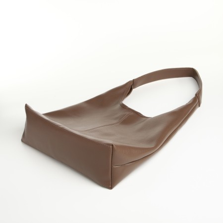 Women's bag on the magnet Textura, medium size, cosmetic bag, brown color-4