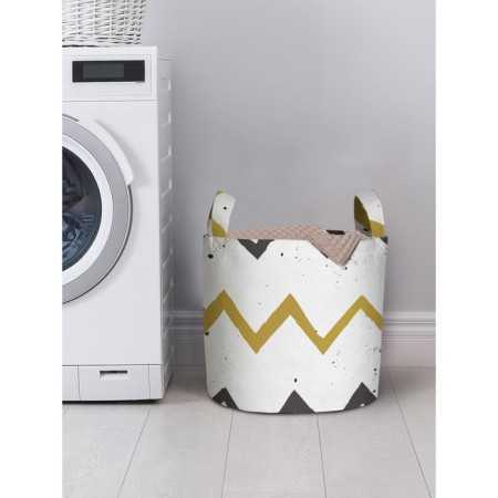 Basket for storage of things "zigzag severity", size 35x35 cm