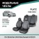 Auto-Chekhli for Toyota Platz (XP10), 1999-2005, eco-leather black