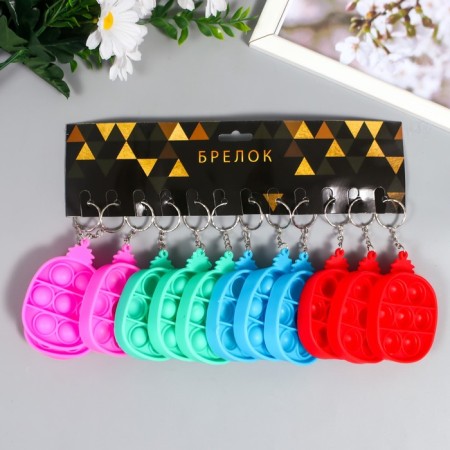 Trick Rubber Antistress (endless pimpa) "Pineapple" mix 8x5.5x1.3 cm-3