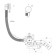 Bath siphon "Ani Plast" EM321, 520 mm, autoliv, adjustable, metallic