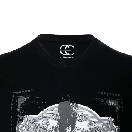 T -shirt male, black color, size 56 (4xl)-5