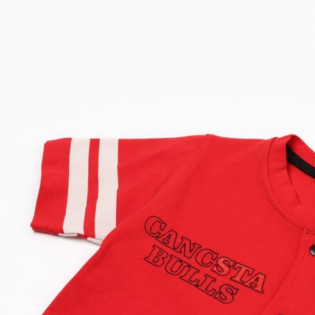 Set for a boy (T -shirt/pants), red color, height 92cm-1