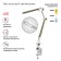 NLED-496-12W-G desktop lamp on a gold string