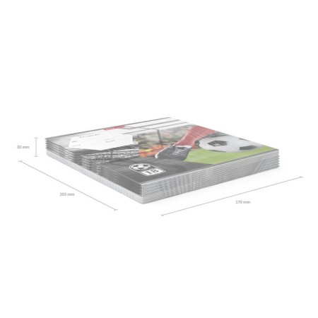 Notebook of 18 sheets in the Erichkrause Dribbling line, covered Cardboard, OFSET block, mix-11