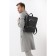 Male backpack made of genuine leather with lightning, igermann, black color