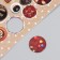 Decor for creativity cardboard "Chips and buttons. Brown" 24 pcs 13x16.5 cm