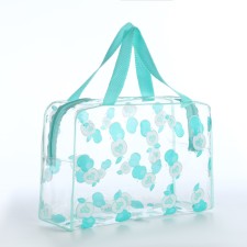 Lightning cosmetic bag, green color