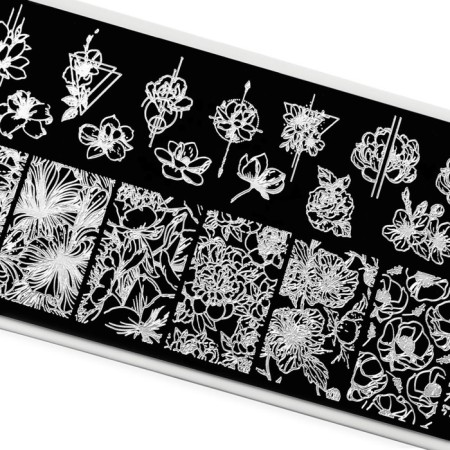 TNL Premium stamping plate "Tropical flower"-1