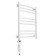 Domoterm electric heated towel rail "Calipso" P9, 500x700 mm, left, white matte