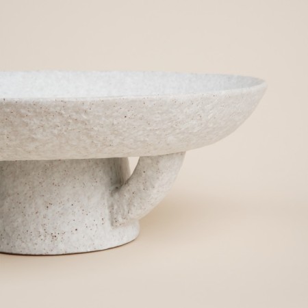 Fruit dish ceramic SL Home "Arena Blanka", D = 27 cm, 27 × 10 cm, white color-3