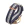 Women's watch quartz women "Geneva", white dial, strap textile