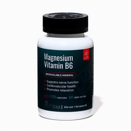 Source of magnesium and vitamn B6 Magnesium B6, 120 capsules