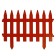 Decorative fence, 35 × 210 cm, 5 sections, plastic, terracotta, Gotika, Greengo