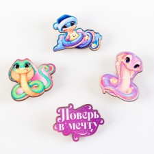 Wooden icon “Believe me in a dream”, a set of 4 pieces