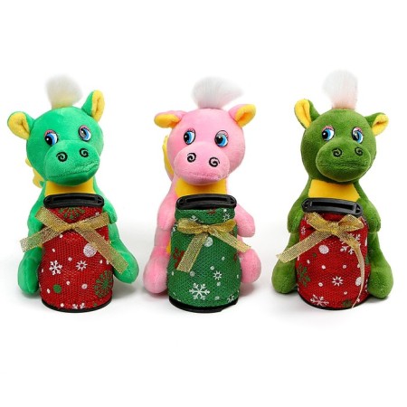 Soft toy "Dragon" with a piggy bank, 14 cm, color mix-4