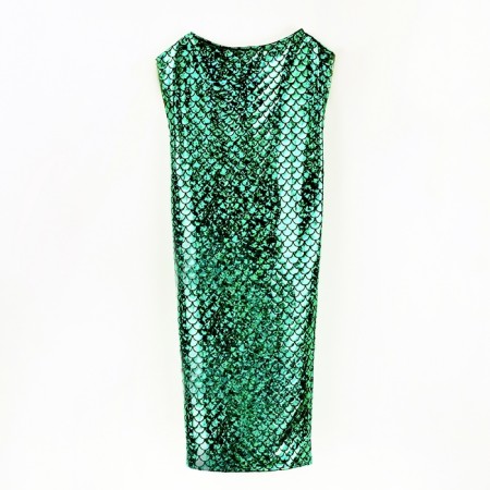 New Year! Carnival costume "sparkling snake", dress, gloves, mask, height 104-110 cm-8