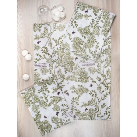 A set of towels of kitchen shakespeare, size 35x60 cm, 3 pcs-1
