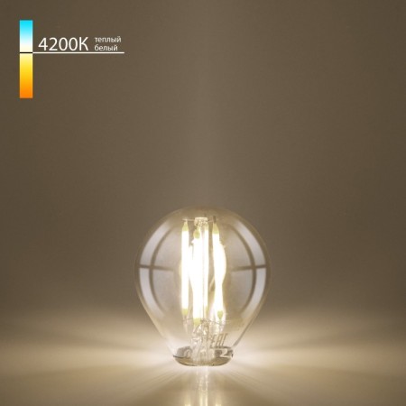Filament LED lamp Elektrostandard, Mini Classic F, 45x45x78 mm, 6W, E27, 600LM, 4200K
